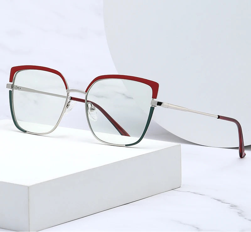 משקפי אור כחול RETINA DUO | מסגרת מתכת דו־גונית