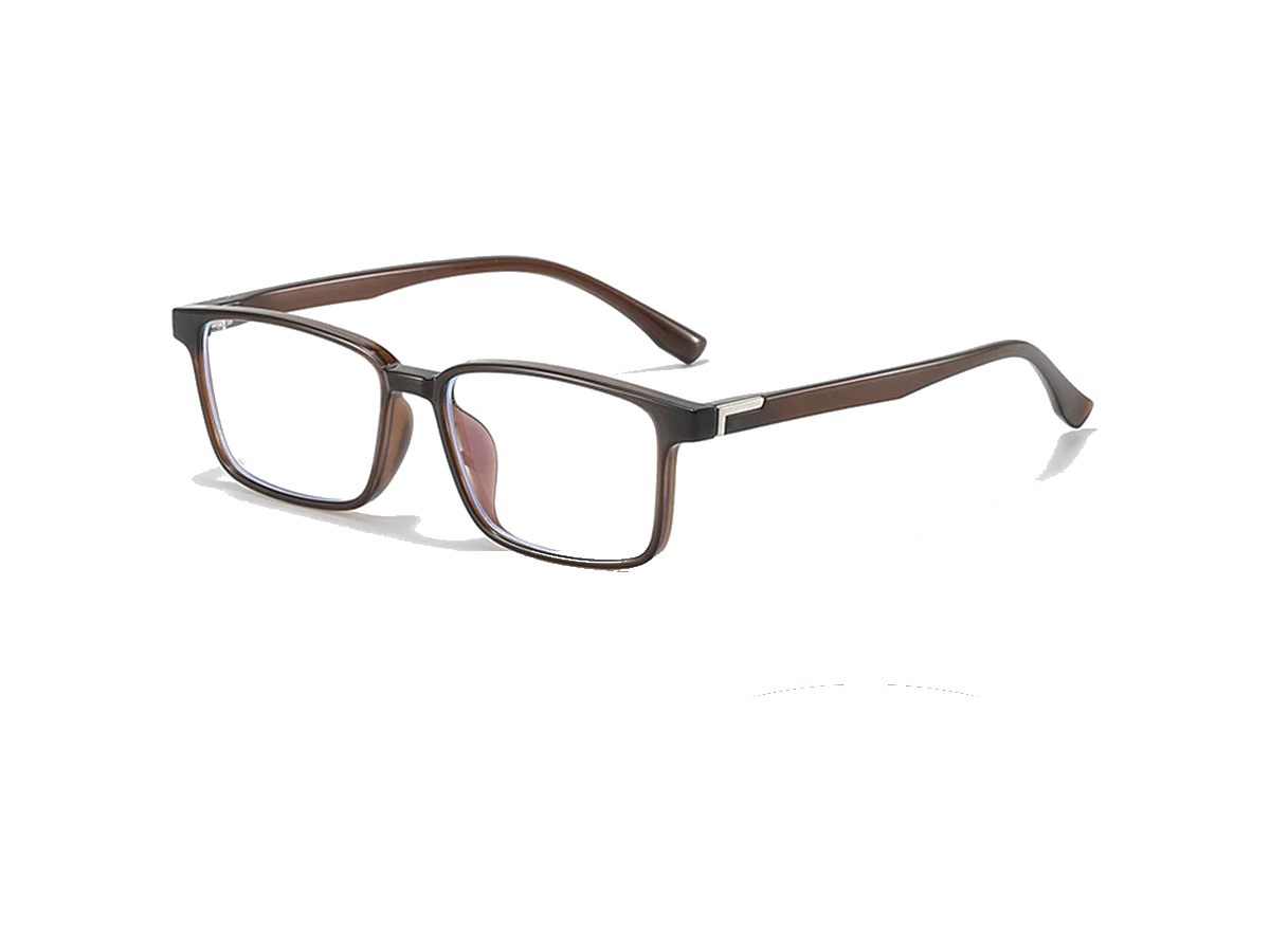 משקפי אור כחול RETINA CLASSIC צבע חום ללא רקע וללא צל
